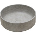 Washbasin Free standing 42x42x15 material: Concrete Without hole Without overflow, color: Grey surface: Matt Free standing