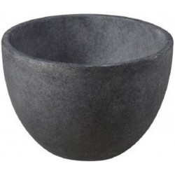 Washbasin Free standing 22,5x22,5x15,5 material: Concrete Without hole Without overflow D2, color: Black surface: Matt Free standing