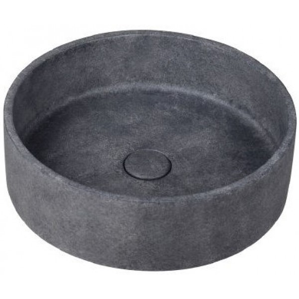 Washbasin Free standing 39x39x12 material: Concrete Without hole Without overflow D2, color: Black surface: Matt Free standing Washbasin Free standing 39x39x12 material: Concrete Without hole Without overflow D2, color: Black surface: Matt Free standing