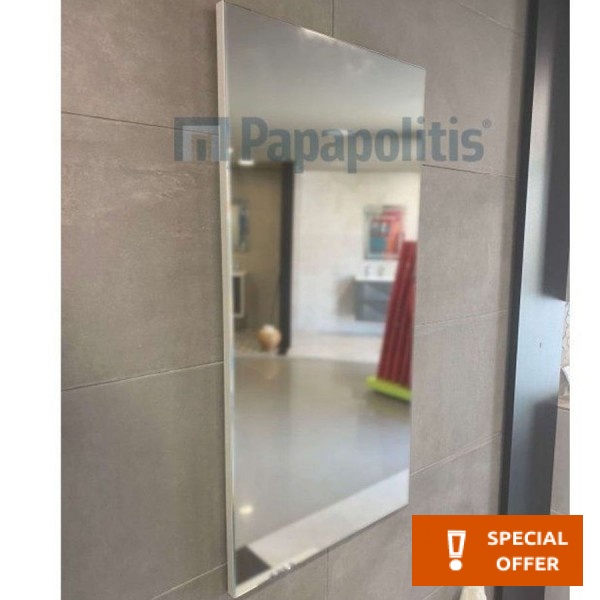 Καθρέπτης, σχήμα: Ορθογώνιο 40x80 από κρύσταλλο, χρώμα: Λευκό Καθρέπτες μπάνιου Καθρέπτης, σχήμα: Ορθογώνιο 40x80 από κρύσταλλο, χρώμα: Λευκό Καθρέπτες μπάνιου