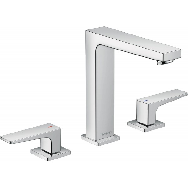 Wash basin tap Deck-mounted dual-level L size material: Brass With push-open waste set 160, color: Chrome surface: Glossy Deck-mounted Wash basin tap Deck-mounted dual-level L size material: Brass With push-open waste set 160, color: Chrome surface: Glossy Deck-mounted