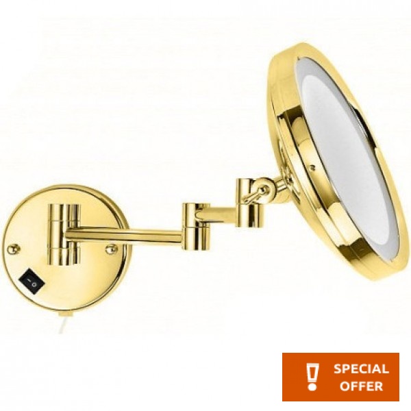 Make up mirror material: Brass with light Wall-mounted, color: Bronze surface: Brushed Makeup mirrors Make up mirror material: Brass with light Wall-mounted, color: Bronze surface: Brushed Makeup mirrors