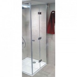Shower enclosure Linear 90x190 6mm folding surface: Glossy, color: Chrome