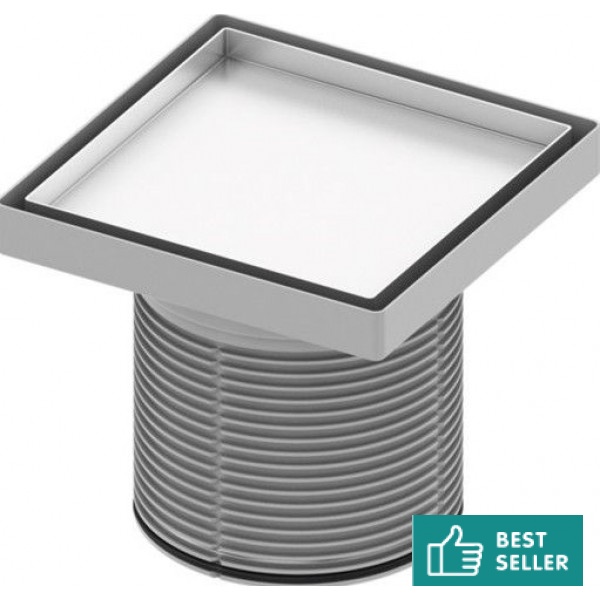 Grate material: Inox 15x15, color: Chrome Shower drains