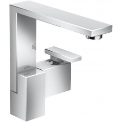 Wash basin tap Deck-mounted L size material: Brass mixer With push-open waste set 190, color: Chrome surface: Glossy Deck-mounted