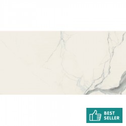 Floor tiles 119,7x279,7 Italy glossy, 6mm, style: marble 1st choice rettificato surface: Glossy, hue: White/Grey Plain tiles