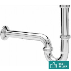 Sink siphon 1 ¼” material: Brass surface: Glossy, color: Chrome Siphons