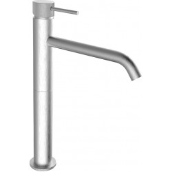 Wash basin tap Deck-mounted for free-standing washbasin material: Brass mixer With pop-up waste set inox finish, color: Chrome surface: Brushed Deck-mounted