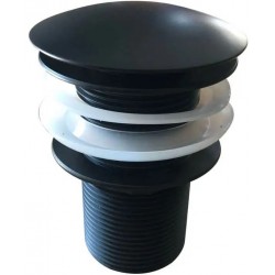Waste Valve 1/4" Without overflow material: Solid Surface surface: Matt, color: Black