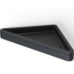 Σπογγοθήκη από ορείχαλκο γωνιακή μονή 23x17, χρώμα: Μαύρο επιφάνεια: Ματ Σπογγοθήκες