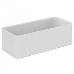 Μπανιέρα ελευθέρας τοποθέτησης 180x80 από solid surface επιφάνεια: Ματ, χρώμα: Λευκό χωρίς λαβές Ελευθέρας τοποθέτησης