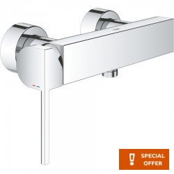 Shower tap Wall-mounted exposed material: Brass mixer without hand shower, hose and holder body, color: Chrome surface: Glossy Wall-mouned exposed