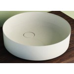 Νιπτήρας ελευθέρας τοποθέτησης 40x40x12 από solid surface χωρίς οπή  χωρίς υπερχείλιση, χρώμα: Λευκό επιφάνεια: Ματ Ελευθέρας τοποθέτησης