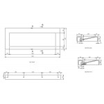 Νιπτήρας επίτοιχος 120x46x10 B10 με 1 γούρνα χωρίς κολώνα χωρίς οπή από solid surface, χρώμα: Λευκό επιφάνεια: Ματ Επίτοιχοι Νιπτήρας επίτοιχος 120x46x10 B10 με 1 γούρνα χωρίς κολώνα χωρίς οπή από solid surface, χρώμα: Λευκό επιφάνεια: Ματ Επίτοιχοι