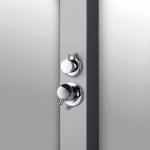 Στήλη ντους εξωτερικού χώρου από inox Mix, AISI 316, χρώμα: Χρωμέ επιφάνεια: Βουρτσισμένη Εξωτερικού χώρου Στήλη ντους εξωτερικού χώρου από inox Mix, AISI 316, χρώμα: Χρωμέ επιφάνεια: Βουρτσισμένη Εξωτερικού χώρου