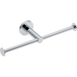 Paper holder double material: Brass, color: Chrome surface: Glossy