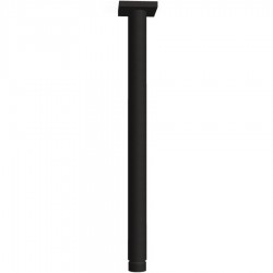 Arm 30cm Ceiling-mounted material: Brass, color: Black surface: Matt Shower arms
