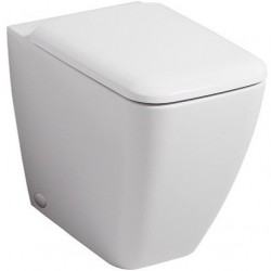 Floor standing toilet & toilet seat soft closing, style: Wrapover back to wall Rimless vertical outlet 56x35,5 surface: Glossy, color: White
