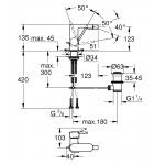 Μπαταρία μπιντέ από ορείχαλκο, χρώμα: Χρωμέ επιφάνεια: Γυαλιστερή Επικαθήμενες