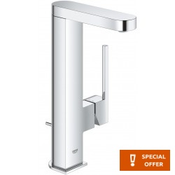 Wash basin tap Deck-mounted L size material: Brass mixer With pop-up waste set L-Size, color: Chrome surface: Glossy Deck-mounted
