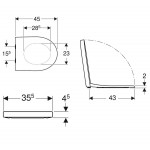 Κάλυμμα λεκάνης soft closing Wrapover quick release, χρώμα: Λευκό