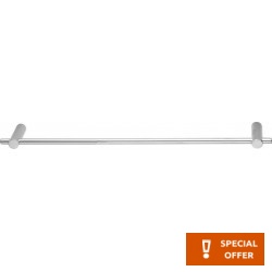 Πετσετοθήκη 60cm σταθερή από inox μονή, χρώμα: Χρωμέ επιφάνεια: Γυαλιστερή