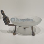 Σαπουνοθήκη από ορείχαλκο επικαθήμενος τύπος Antique Bronze, χρώμα: Μπρονζέ επιφάνεια: Βουρτσισμένη Σαπουνοθήκες