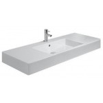 Washbasin Wall-mounted 105x49x13 With 1 bowl With hole in the middle With overflow / no pedestal material: Porcelain, color: White surface: Glossy Wall-mounted Washbasin Wall-mounted 105x49x13 With 1 bowl With hole in the middle With overflow / no pedestal material: Porcelain, color: White surface: Glossy Wall-mounted