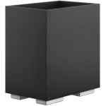 Waste bin material: Brass 7 lt Floor standing Open, color: Black surface: Glossy Dustbins
