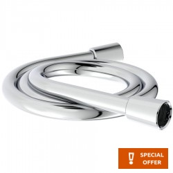 Shower hose 160cm material: Plastic, color: Chrome surface: Matt Shower hoses