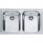 Sink Stainless (Steel) 86x50 material: Inox surface: Matt free nested 2 cabinet 3", color: Chrome Stainless steel