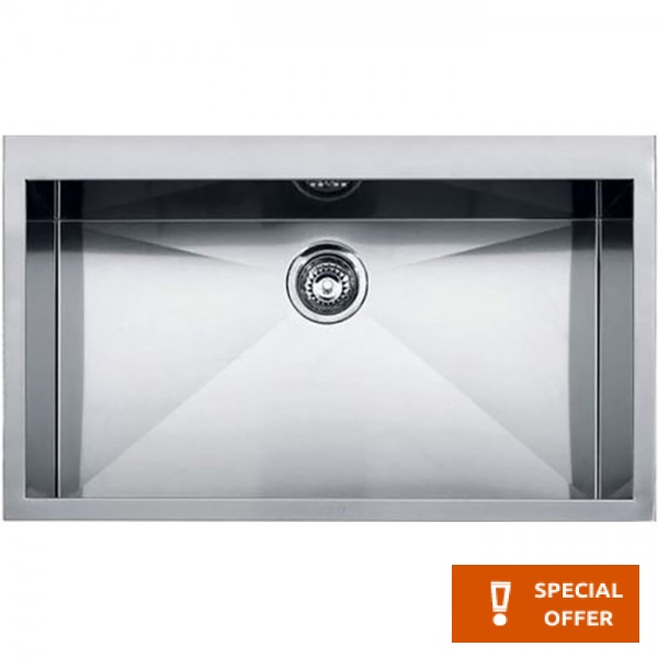 Sink Stainless (Steel) 78x51 material: Inox surface: Matt free Slim top / Flushmount 1 bowl, color: Chrome Stainless steel