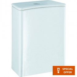 Καζανάκι χαμηλής πίεσης (ΧΠ) 2 λειτουργιών, παροχή πυθμένα, χρώμα: Λευκό Χαμηλής πίεσης