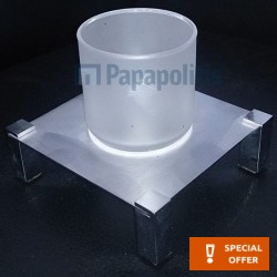 Cupholder countertop material: Brass, color: Chrome surface: Matt Tumbler holders