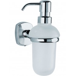 Dispenser από ορείχαλκο επίτοιχος τύπος με κρυστάλλινο δοχείο, χρώμα: Χρωμέ επιφάνεια: Γυαλιστερή Dispenser