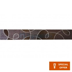 Border (listello) 8x56 Italy 1st choice E Nabuk surface: Matt, hue: Brown Tile Liners (Listello)-Decore