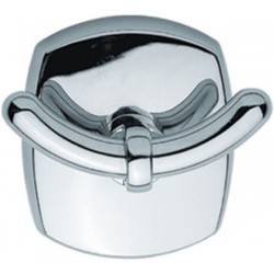 Άγκιστρο από ορείχαλκο διπλό βαρέως τύπου, χρώμα: Χρωμέ επιφάνεια: Γυαλιστερή