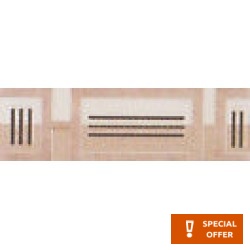 Border (listello) 6x20 Spain 1st choice Crema surface: Glossy, hue: Beige Tile Liners (Listello)-Decore