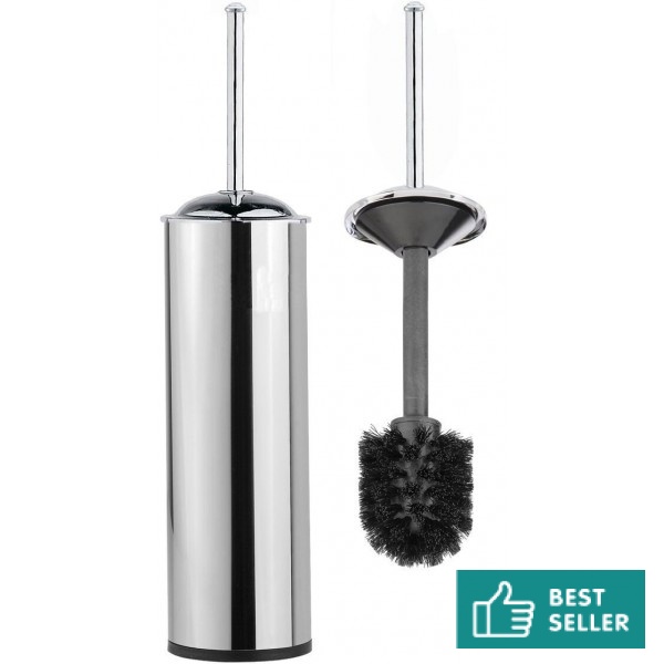 Brush (broom) Floor standing material: Inox 02T2 (chrome handle), color: Chrome surface: Glossy Toilet brush holders