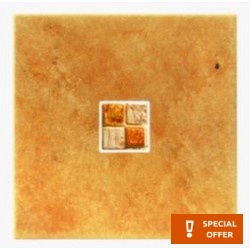 Decor tile 20x20 Italy 1st choice Mosaico Inserto, hue: Orange Tile Liners (Listello)-Decore