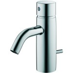 Wash basin tap Deck-mounted material: Brass mixer S size With pop-up waste set, color: Chrome surface: Glossy Deck-mounted