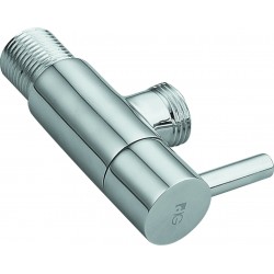 Διακόπτης γωνιακός, 1/2" & 3/8” από ορείχαλκο, χρώμα: Χρωμέ επιφάνεια: Γυαλιστερή Διακόπτες, Κάνουλες