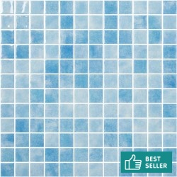 Ψηφίδα πισίνας 2,5x2,5 Ισπανίας, σχήμα: Τετράγωνο Α’ διαλογής, απόχρωση: Μπλε 25251 Ψηφίδες