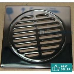 Grate solid material: Die-Cast Zinc 12x12, color: Chrome Shower drains