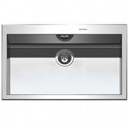 Νεροχύτης ανοξείδωτος 79x50 από inox επιφάνεια: Λεία ματ χωρίς πάγκο ένθετος 1 γούρνα, χρώμα: Χρωμέ Ανοξείδωτοι
