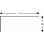 Πλακέτα καθρέπτης, για μπαταρία νιπτήρος 200 Metal από κρύσταλλο, χρώμα: Χρωμέ Πλακέτες μπαταριών