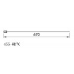 Καμπίνα ντουζιέρας ευθύγραμμη 70x185 6mm σταθερή με βραχίονα κάθετης ή διαγώνιας στήριξης, Safe Clean glass επιφάνεια: Γυαλιστερή, χρώμα: Χρωμέ Ευθύγραμμες
