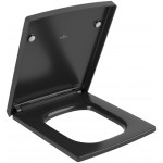 Κάλυμμα λεκάνης soft closing Wrapover Ebony (Ματ) Ceramic Plus, χρώμα: Μαύρο Καλύμματα