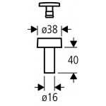 Μπουτόν εξωτερικού καζανακίου από ABS Μπουτόν καζανακίων