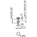 Waste Valve Pomegranate With overflow / Without overflow material: Brass surface: Matt, color: Purple Waste overflows Waste Valve Pomegranate With overflow / Without overflow material: Brass surface: Matt, color: Purple Waste overflows
